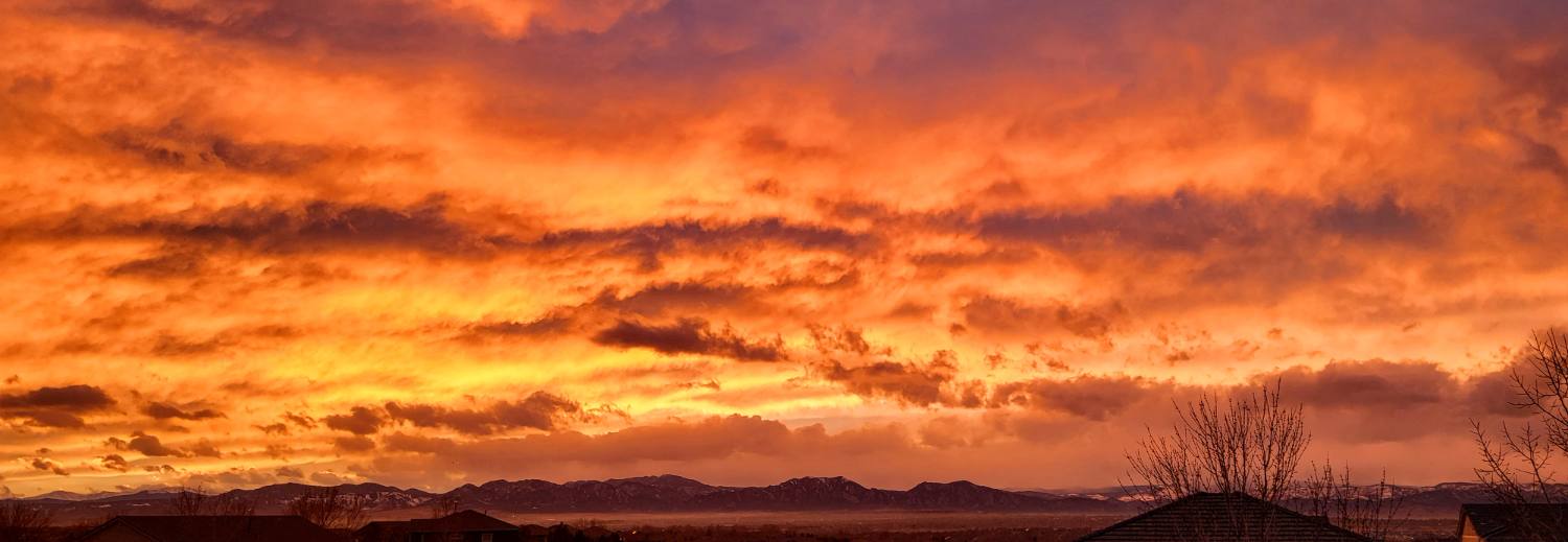Flatirons, Golden Sunset